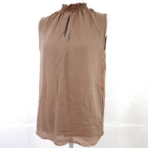 LE TOTE BRAND SLEEVELESS SILK TOP